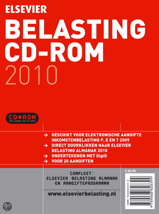 bol.com | Elsevier Belasting CD-Rom 2010, Onbekend | 9789068828399 ...