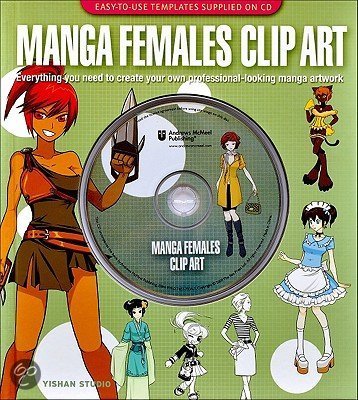 Manga Females Clip Art: Everything You Need To Create Your Own Professional-Looking Manga Artwork [With Cdrom] 9780740779343