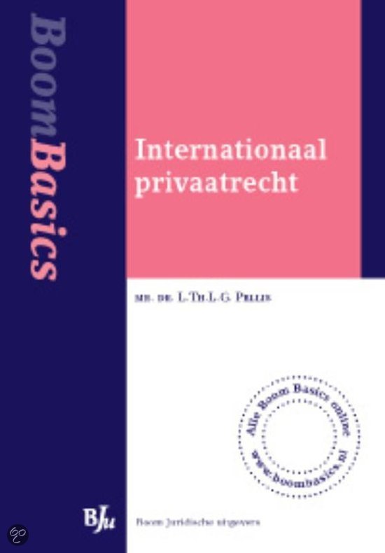 Boom Basics Internationaal privaatrecht - L.Th.L.G. Pellis EAN: 9789460942501