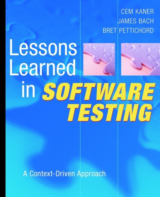 Lessons Learned In Software Testing A Context-Driven Approach Ebook