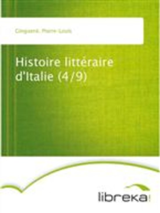 Histoire littÃ©raire d'Italie (49) EBOOK