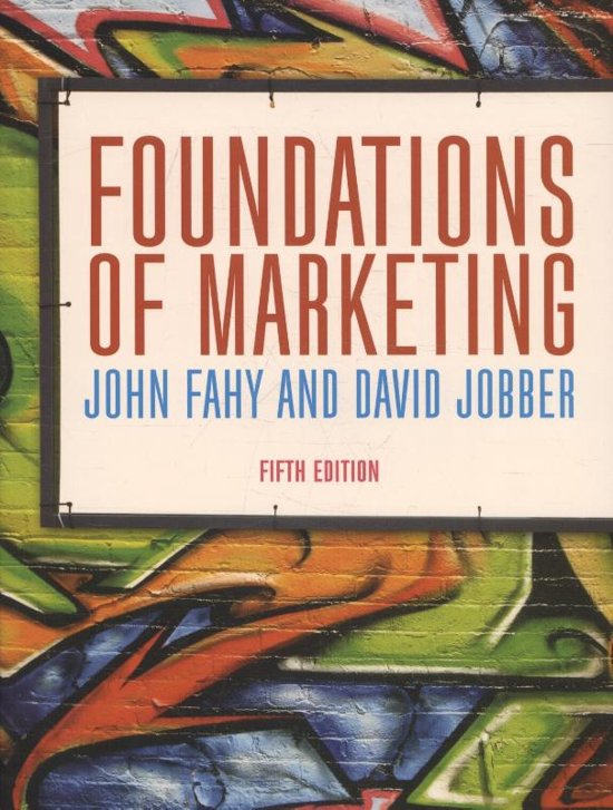 Foundations of Marketing, John Fahy & David Jobber