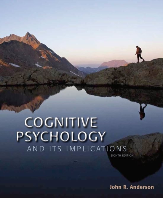Cognitive Psychology and Its Implications, John R. Anderson