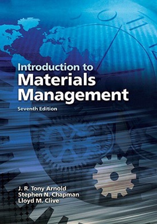 Introduction to Materials Management, J. R.Tony Arnold & Stephen N. Chapman 978013137...