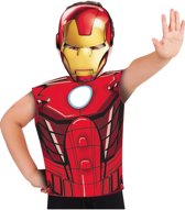 Iron Man™ t-shirt en masker voor kinderen - Verkleedkleding