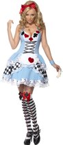 Alice in Wonderland kostuum Jurkje met speelkaarten Dames maat M (40-42)