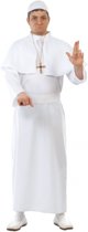 Paus kostuum wit 4 delig - L / XL - Pauzen outfit voor volwassenen
