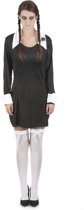 Duister gothic schoolmeisje jurk voor vrouwen - Verkleedkleding - One size (M/L)