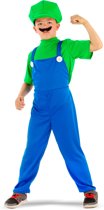 Super Loodgieter - Groen - Kinderkostuum - Verkleedkleding - Maat M
