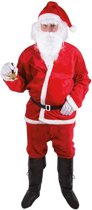 Verkleedpak Kerstman pluche voor volwassenen - Verkleedkleding - One size