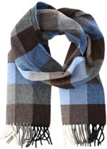 Profuomo sjaal blauw/bruin_ONESIZE, maat One size