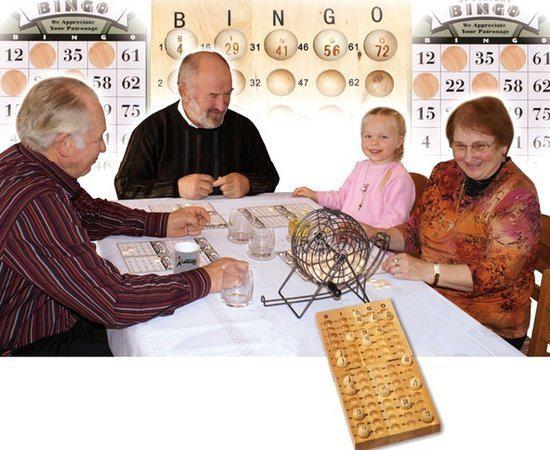 Afbeelding van het spel Houten Bingo Set