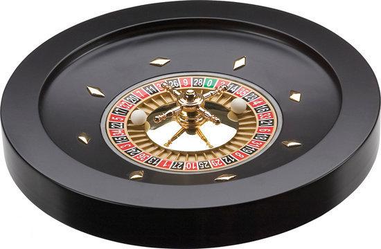 Afbeelding van het spel Roulette Wheel 36cm Zwart Hout