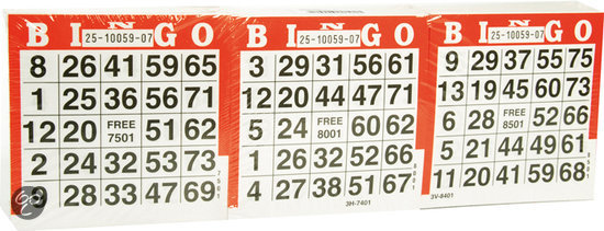 Afbeelding van het spel Bingo Kaarten 1500 vel