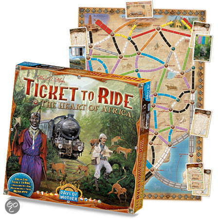 Thumbnail van een extra afbeelding van het spel Ticket to Ride - Map Collection - Afrika - Bordspel