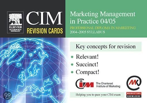 Afbeelding van het spel CIM Revision Cards: Marketing Management in Practice 04/05