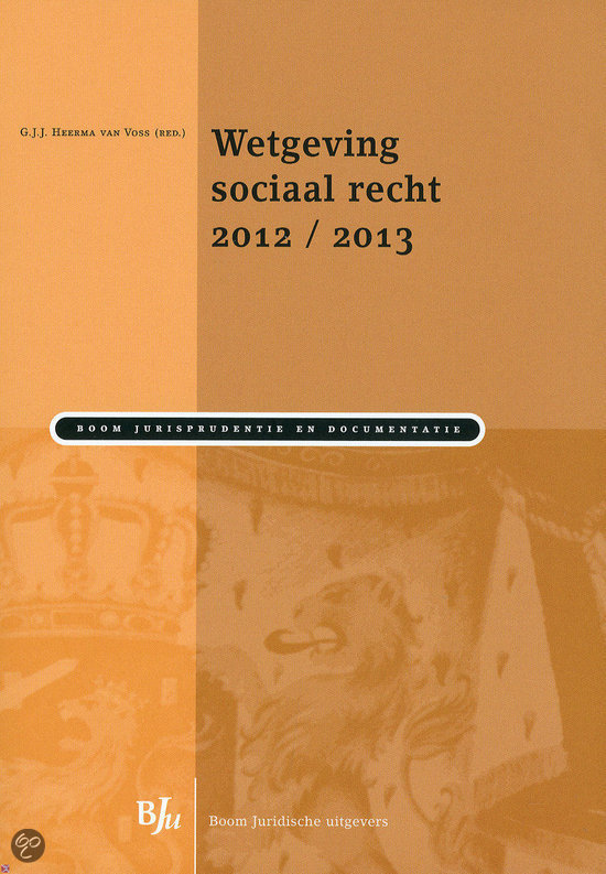 Wetgeving sociaal recht / 2012/2013