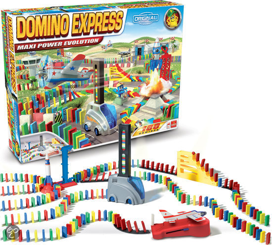 Thumbnail van een extra afbeelding van het spel Domino Express Maxi Power Evolution - Gezelschapsspel