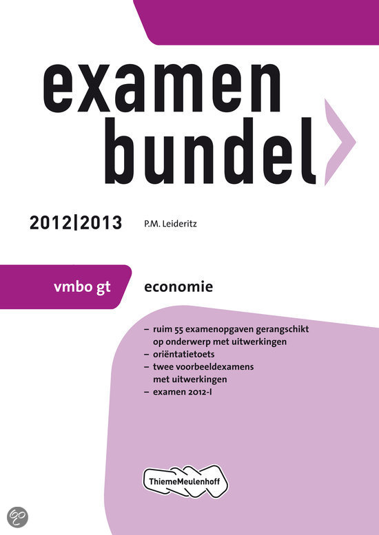 Examenbundel Economie / Vmbo gt 2012/2013