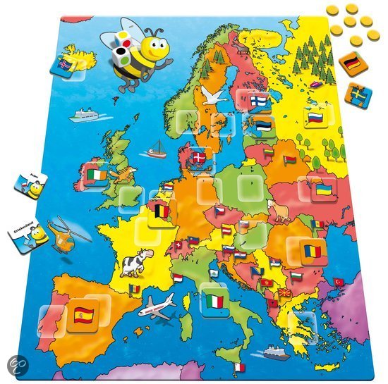 Thumbnail van een extra afbeelding van het spel Ik leer de Europeese vlaggen - Educatief spel