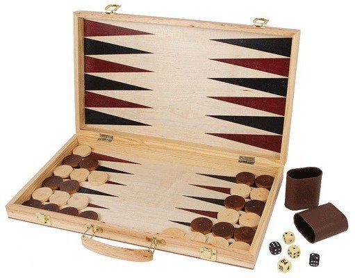 Afbeelding van het spel Schaak en Backgammon koffer