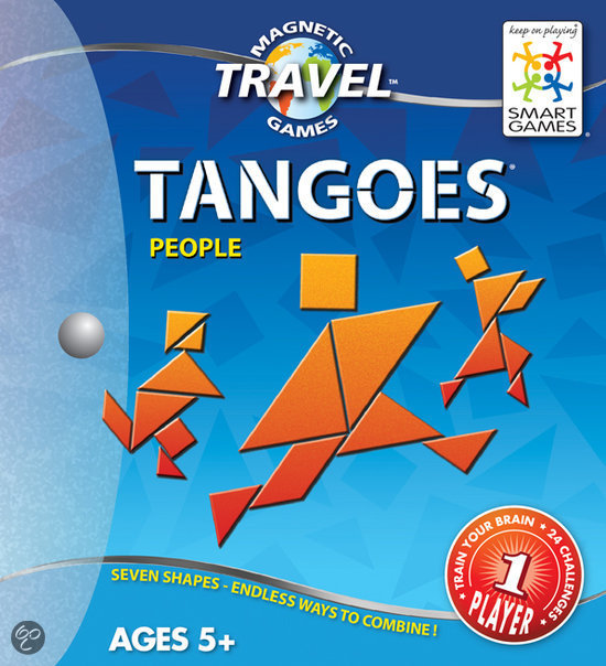 Afbeelding van het spel Smart Games Magnetic Travel Tangram Mensen - Reiseditie