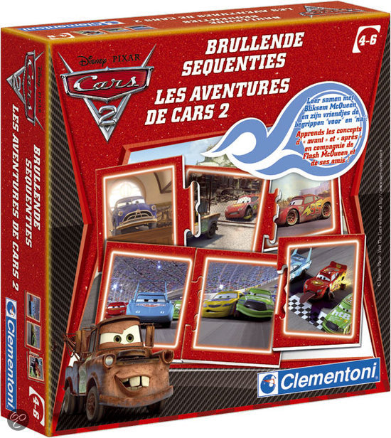 Afbeelding van het spel Clementoni Cars 2 Brullende Sequenties - Kaartspel