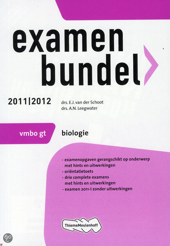 Examenbundel 2011/2012 / Vmbo Gt Biologie