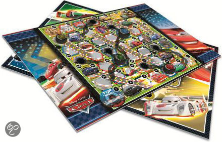 Thumbnail van een extra afbeelding van het spel Jumbo Cars 2-in-1 - Bordspel