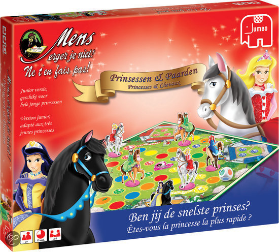 Thumbnail van een extra afbeelding van het spel Mens Erger Je Niet - Prinsessen En Paarden