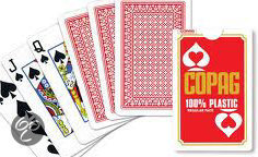 Afbeelding van het spel Copag Plastiek Bridge Speelkaarten - Rood