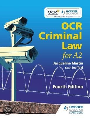 OCR Criminal Law for A2 Fourth Edition