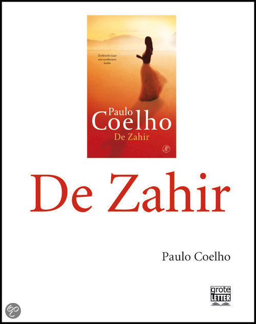 cover De Zahir - Grote Letter / Druk Heruitgave