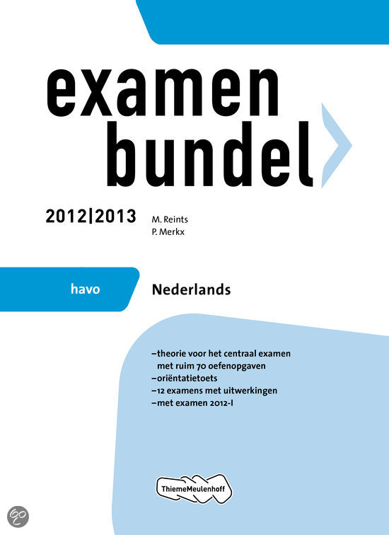 Examenbundel havo / Nederlands 2012/2013