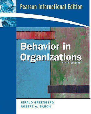 Behavior In Organizations.