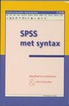 Manfred te Grotenhuis boek SPSS met Syntax Paperback 36728635