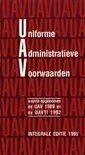 F.H. van den Bercken boek Uniforme Administratieve Voorwaarden / integrale editie 1995 / druk 1 Paperback 36938994