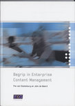 J. de Waard boek Begrip in Enterprise Content Management / druk 1 Paperback 33443052