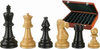 Afbeelding van het spelletje Schaakstukken, Nero zwart /hout koningshoogte 95mm