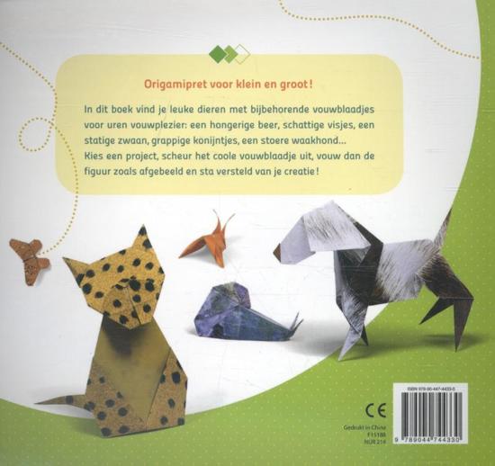 Thumbnail van een extra afbeelding van het spel Origamipret - Dieren Vouwen