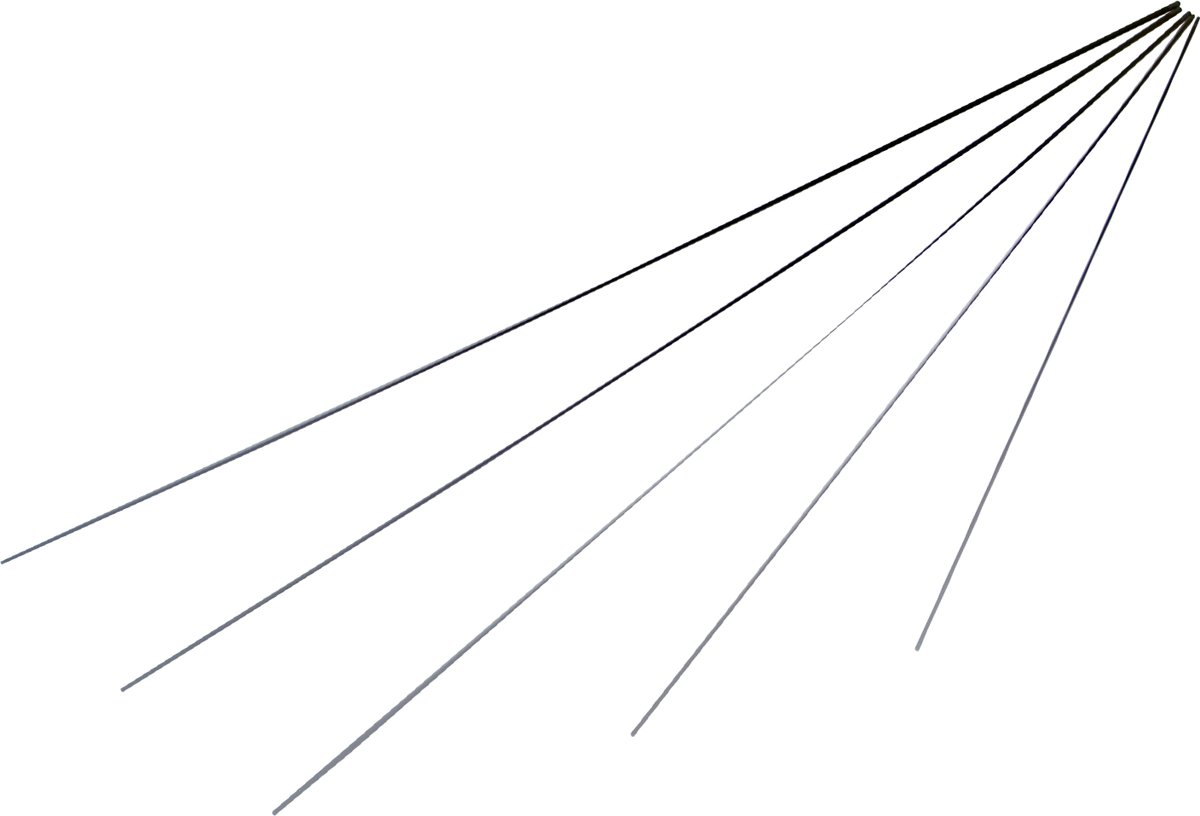 Hengeltop - glasfiber - vol - 60 cm / 0,7 tot 2,2 mm doorsnede