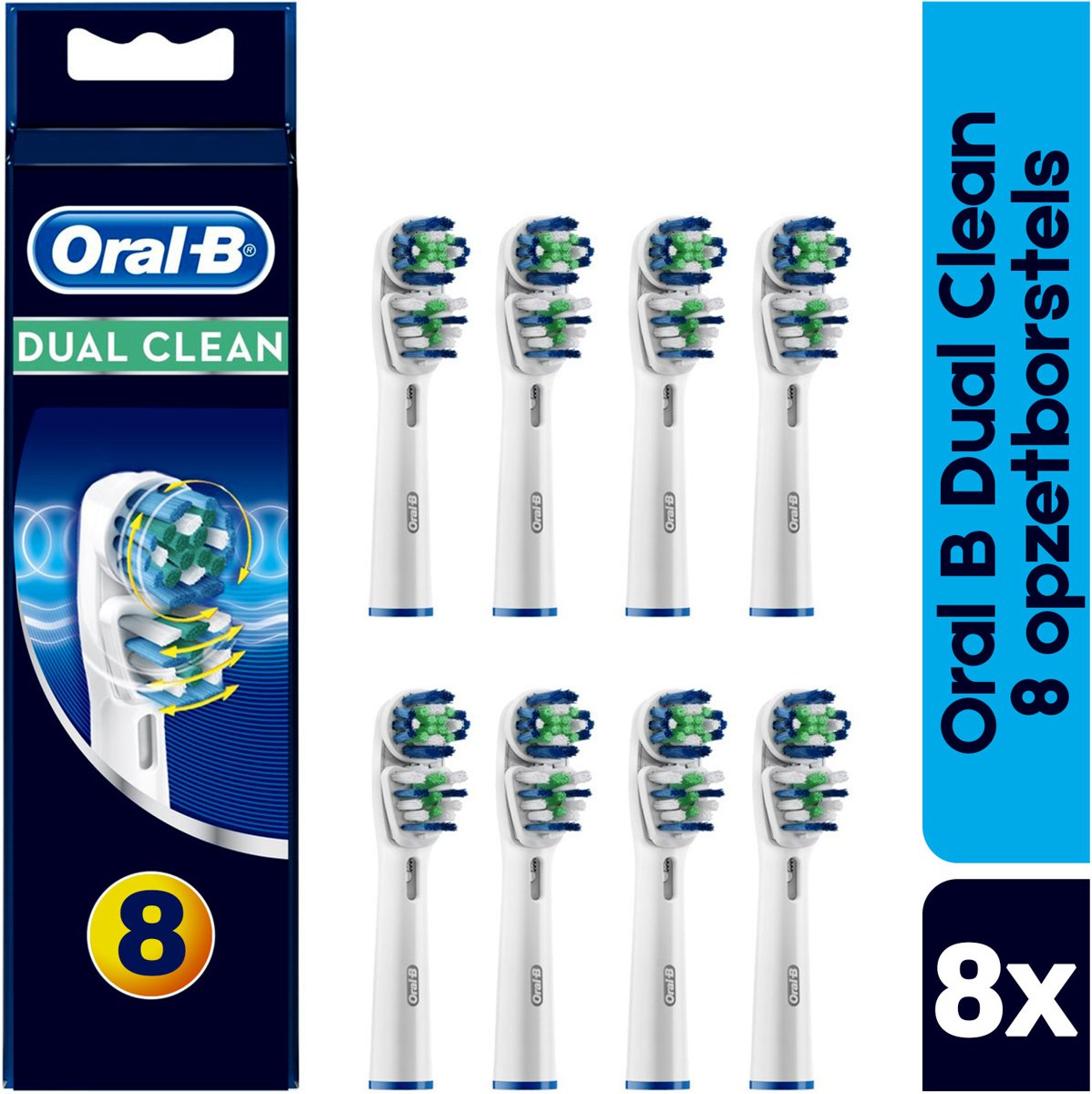 bol-oral-b-braun-dual-action-8-opzetborstels-dual-clean