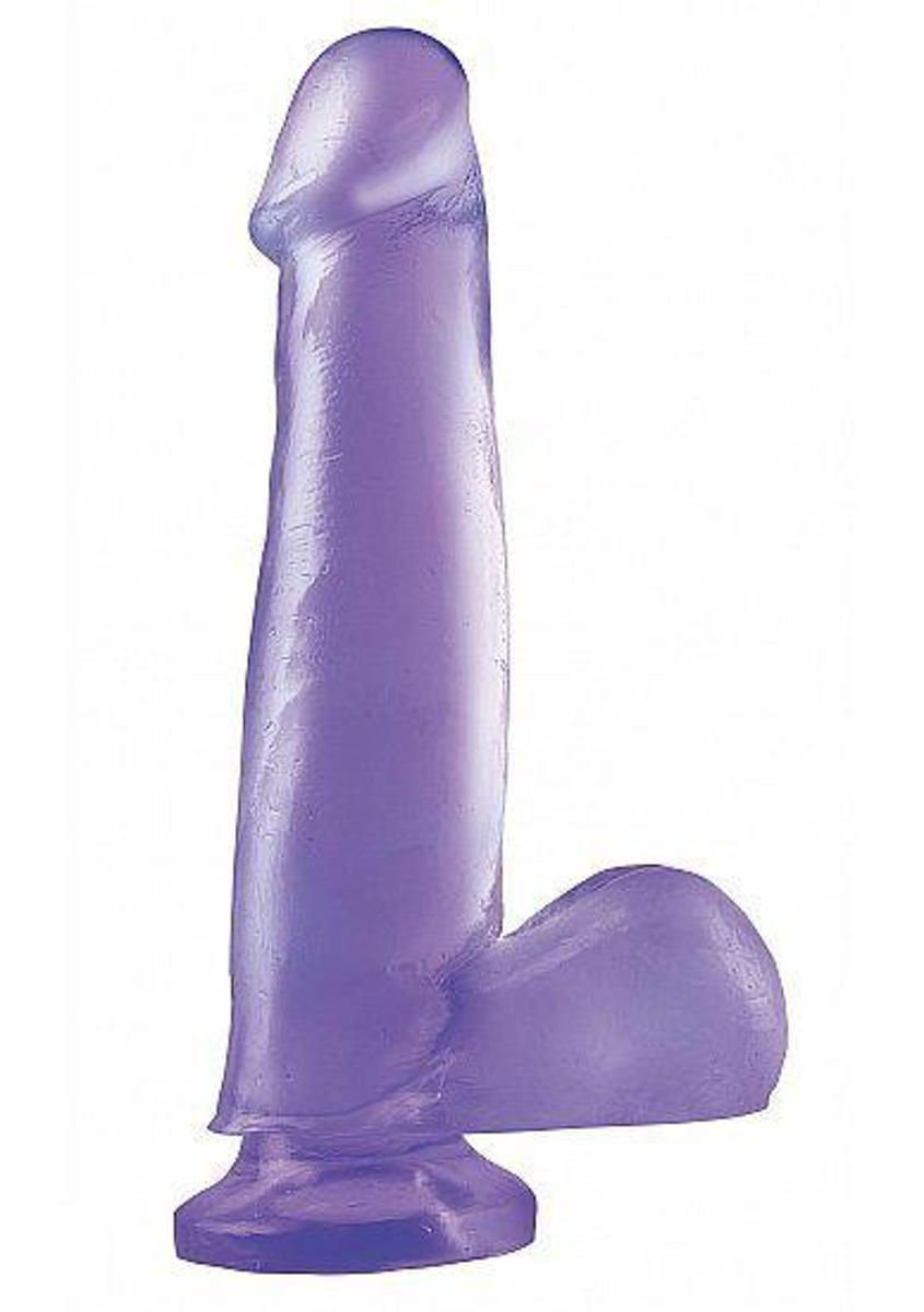 Foto van Pipedream Basix Rubber Works realistische dildo Suction CupDong paars - 7,5 inch