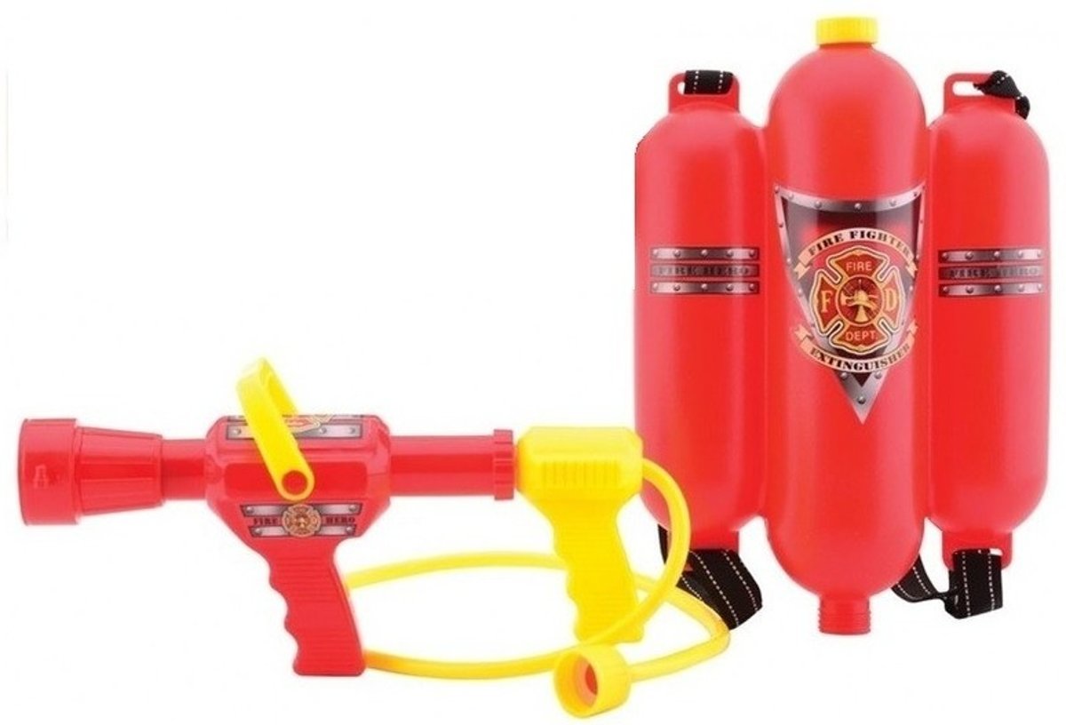 Speelgoed brandblusser watertank rugzak met waterspuit - Brandweer spelen