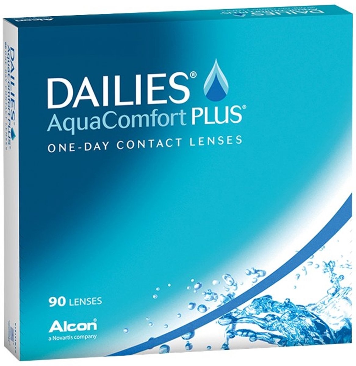 Foto van -0,50 - Dailies Aqua Comfort Plus - 90 pack - Daglenzen - Contactlenzen