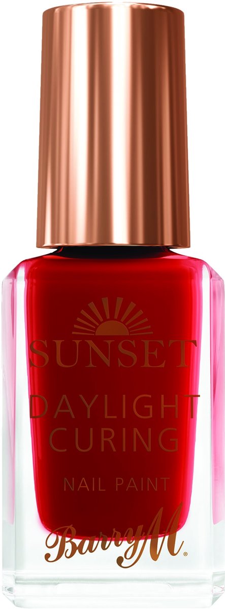 Foto van Barry M Nagellak Sunset # 1 Can't Get You Out Of My Red + Sunset Topcoat Duo