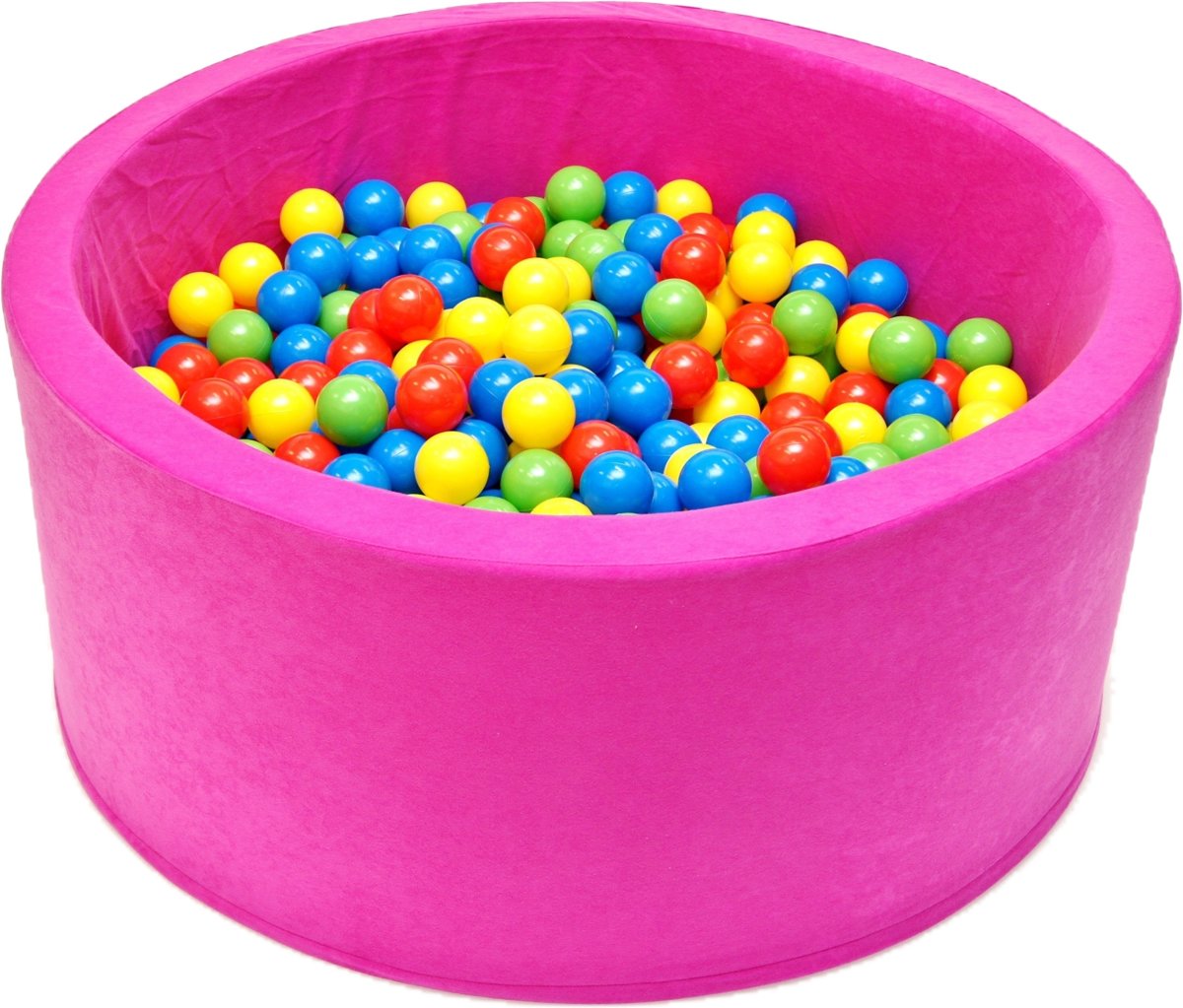 Ballenbak | Roze incl.  200 gele, groene, blauwe en rode ballen