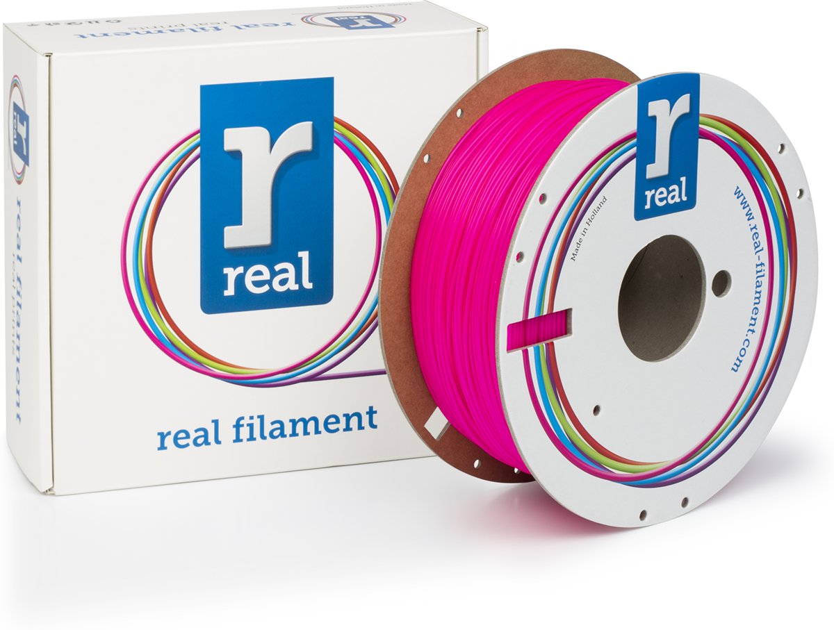 REAL Filament PLA fluoriserend roze 1.75mm (1kg)