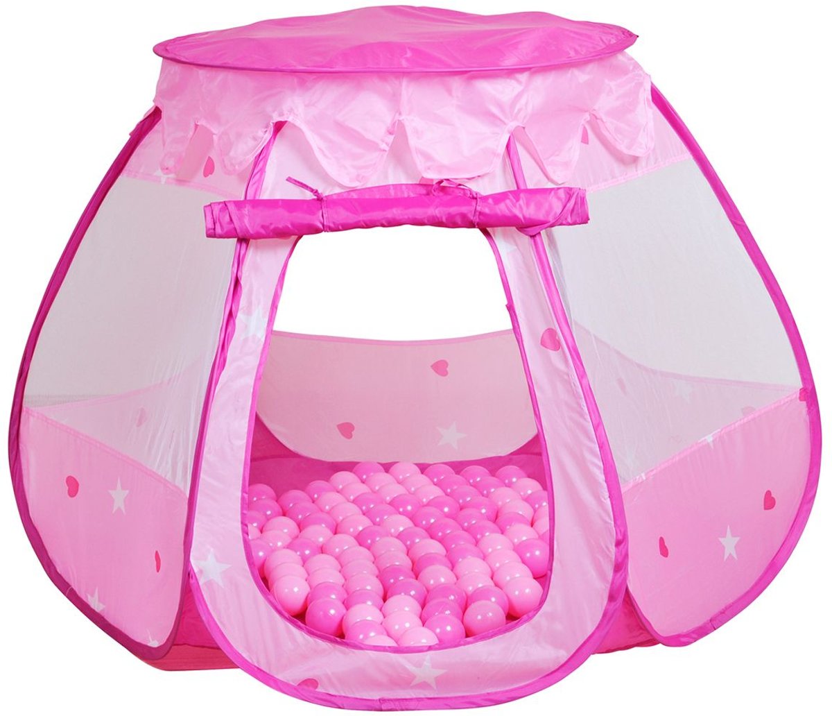 KNORRTOYS Speeltent Bella – Ballenbad met 100 roze ballen