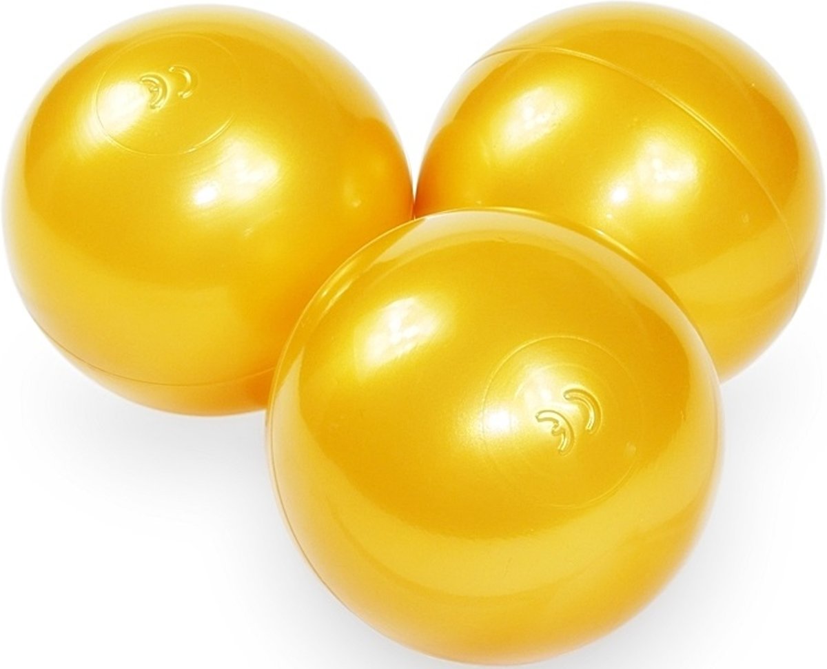 Ballenbak ballen goud (70mm) voor ballenbak 100 stuks